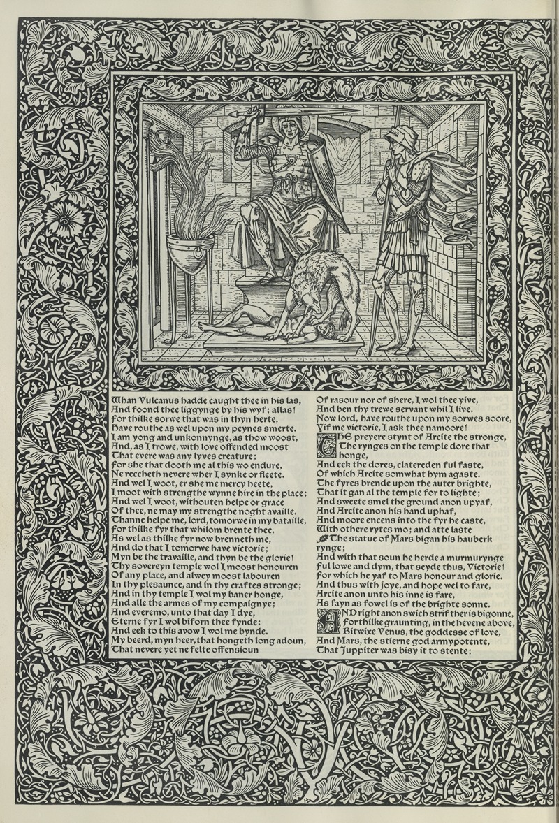 Sir Edward Coley Burne-Jones - The works of Geoffrey Chaucer Pl.07
