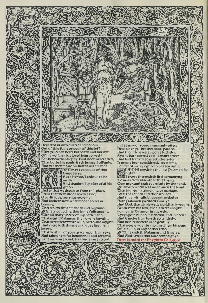 Sir Edward Coley Burne-Jones - The works of Geoffrey Chaucer Pl.08