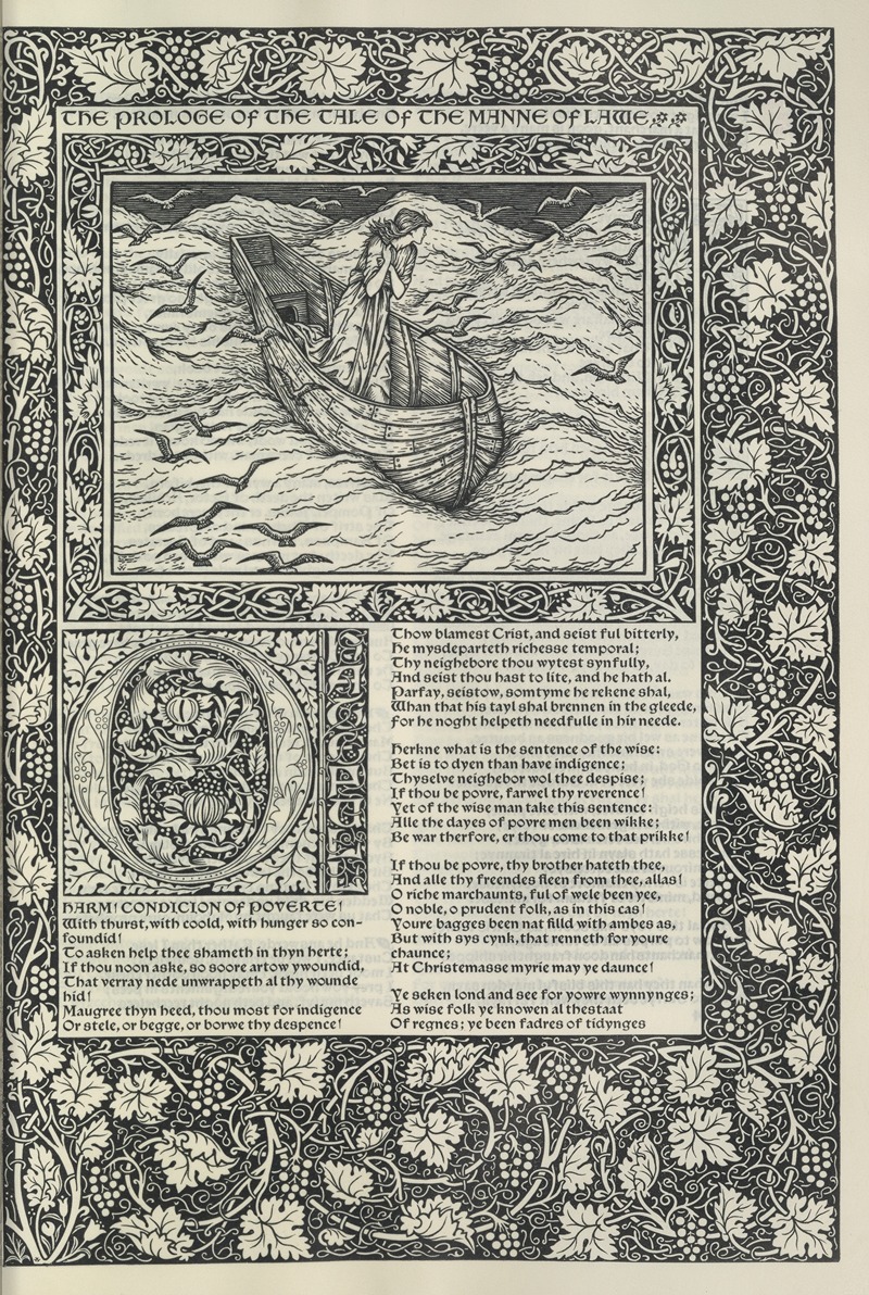Sir Edward Coley Burne-Jones - The works of Geoffrey Chaucer Pl.09