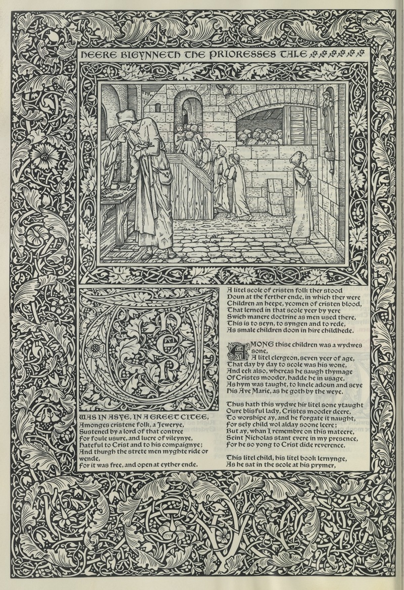 Sir Edward Coley Burne-Jones - The works of Geoffrey Chaucer Pl.10