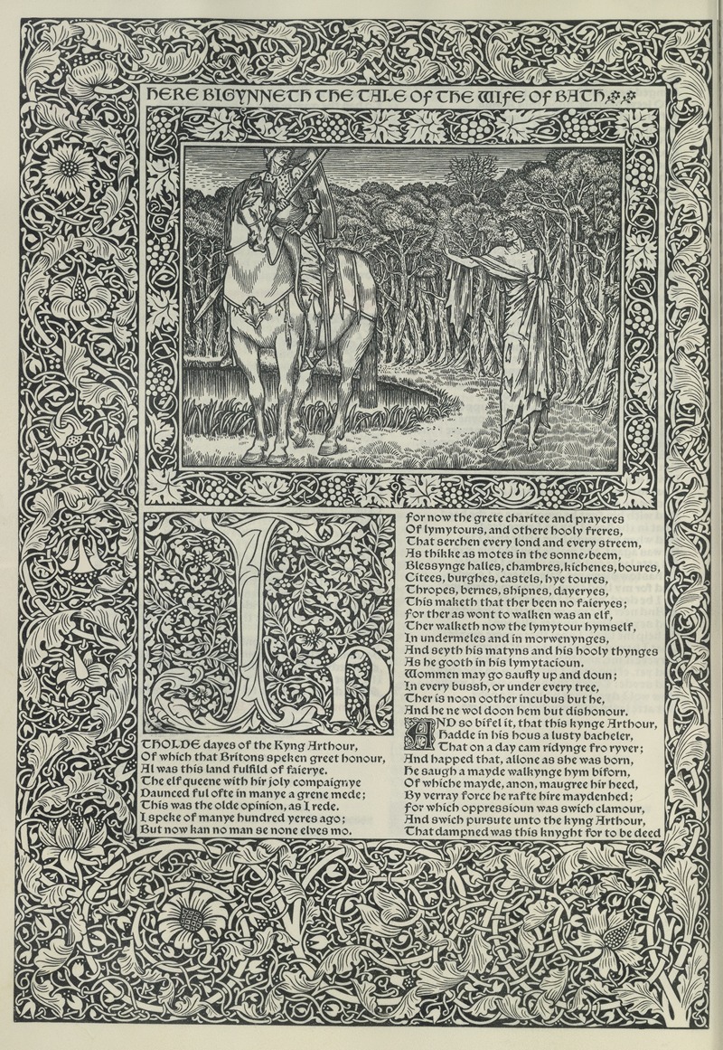 Sir Edward Coley Burne-Jones - The works of Geoffrey Chaucer Pl.12