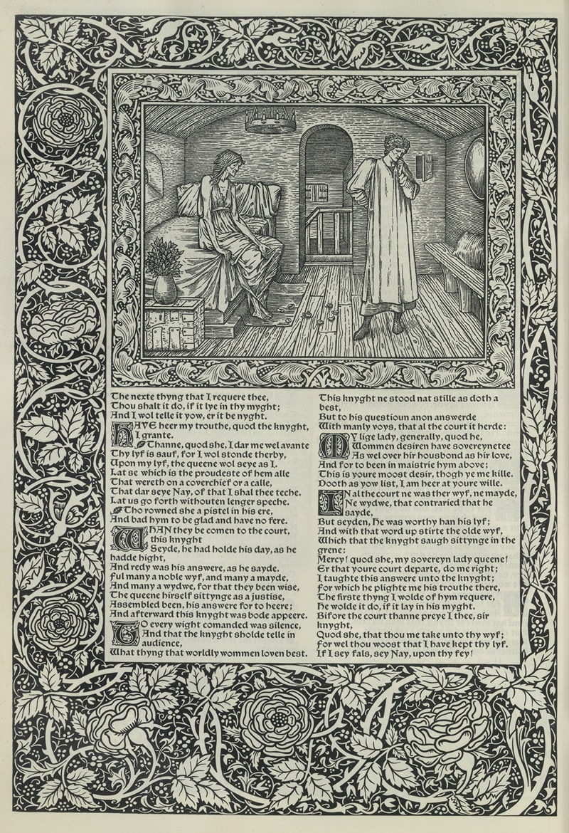 Sir Edward Coley Burne-Jones - The works of Geoffrey Chaucer Pl.13