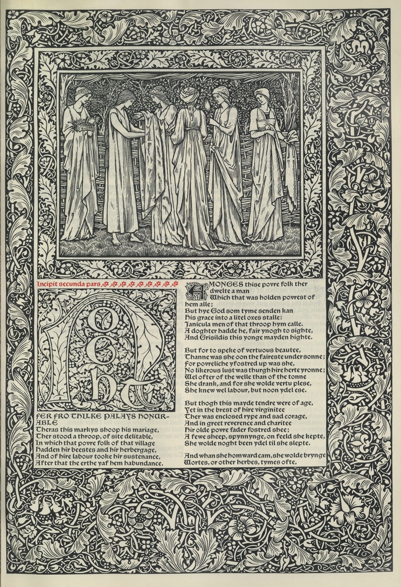 Sir Edward Coley Burne-Jones - The works of Geoffrey Chaucer Pl.16