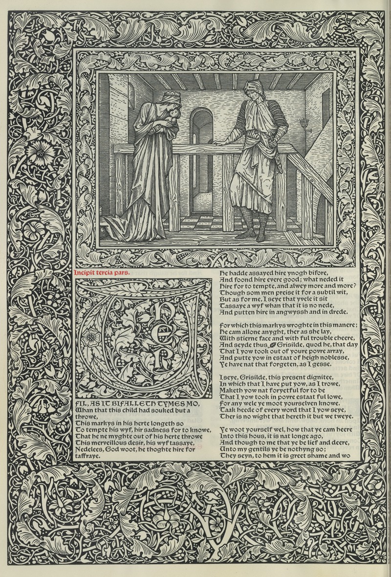 Sir Edward Coley Burne-Jones - The works of Geoffrey Chaucer Pl.17
