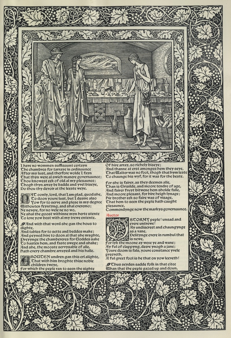 Sir Edward Coley Burne-Jones - The works of Geoffrey Chaucer Pl.20