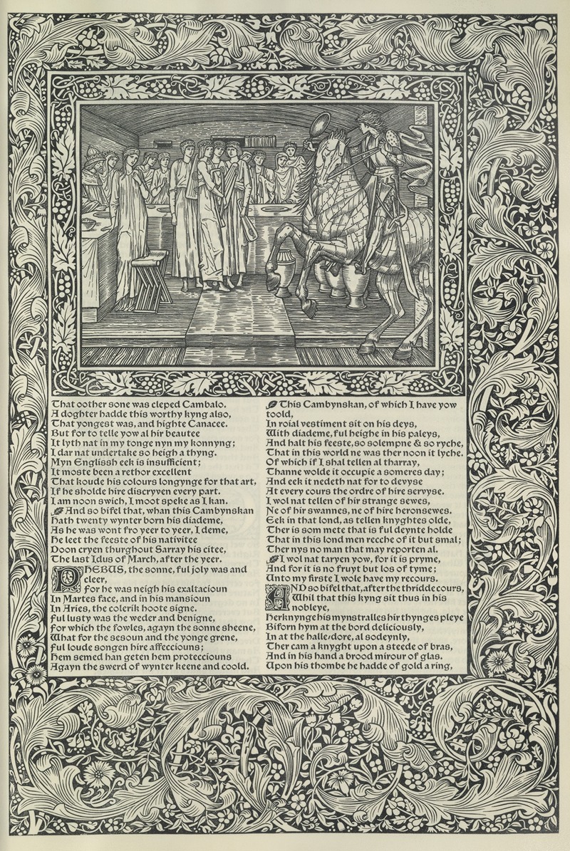 Sir Edward Coley Burne-Jones - The works of Geoffrey Chaucer Pl.21