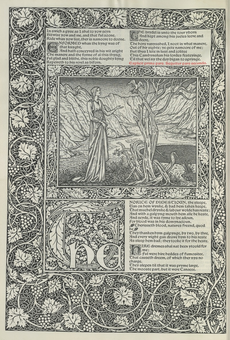 Sir Edward Coley Burne-Jones - The works of Geoffrey Chaucer Pl.22