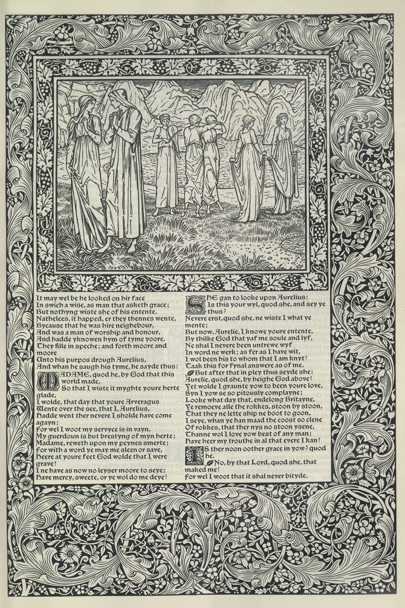 Sir Edward Coley Burne-Jones - The works of Geoffrey Chaucer Pl.24