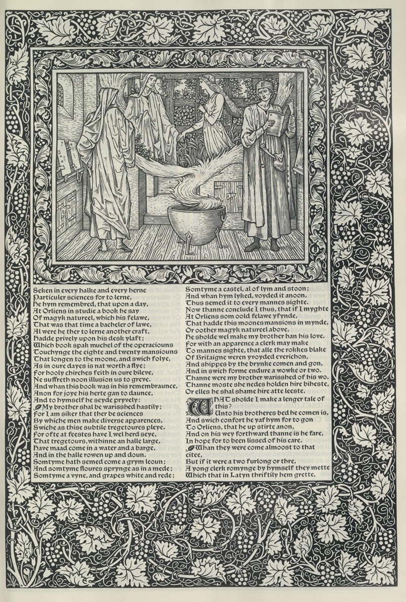 Sir Edward Coley Burne-Jones - The works of Geoffrey Chaucer Pl.25