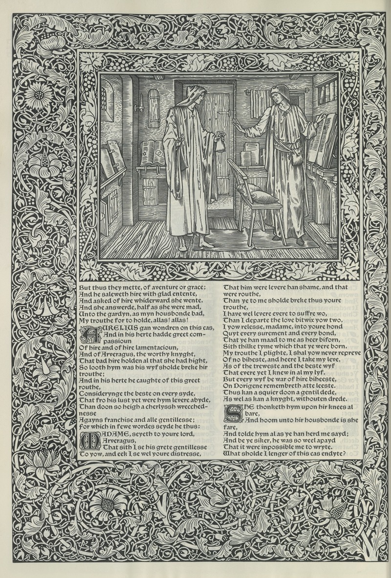 Sir Edward Coley Burne-Jones - The works of Geoffrey Chaucer Pl.28