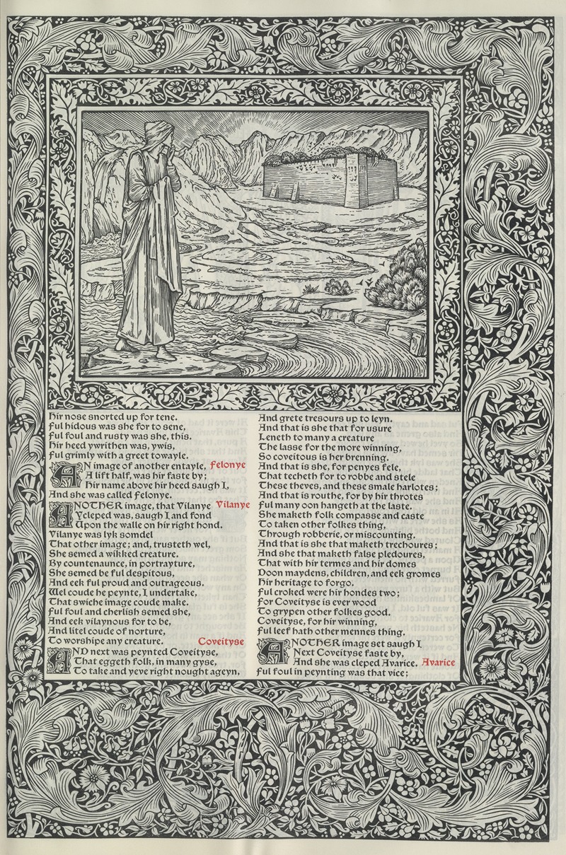 Sir Edward Coley Burne-Jones - The works of Geoffrey Chaucer Pl.33