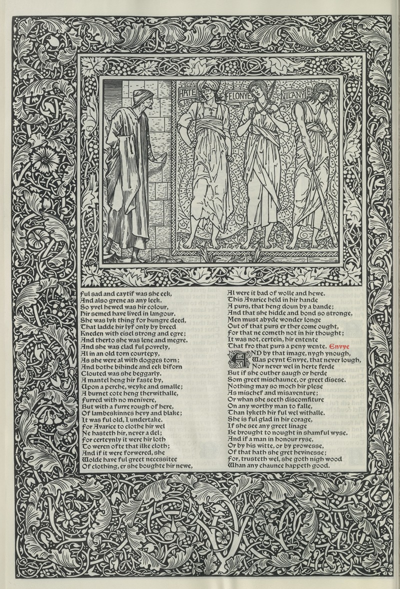 Sir Edward Coley Burne-Jones - The works of Geoffrey Chaucer Pl.34