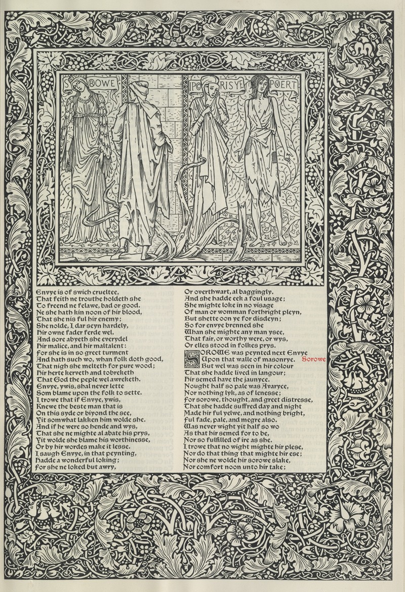Sir Edward Coley Burne-Jones - The works of Geoffrey Chaucer Pl.35