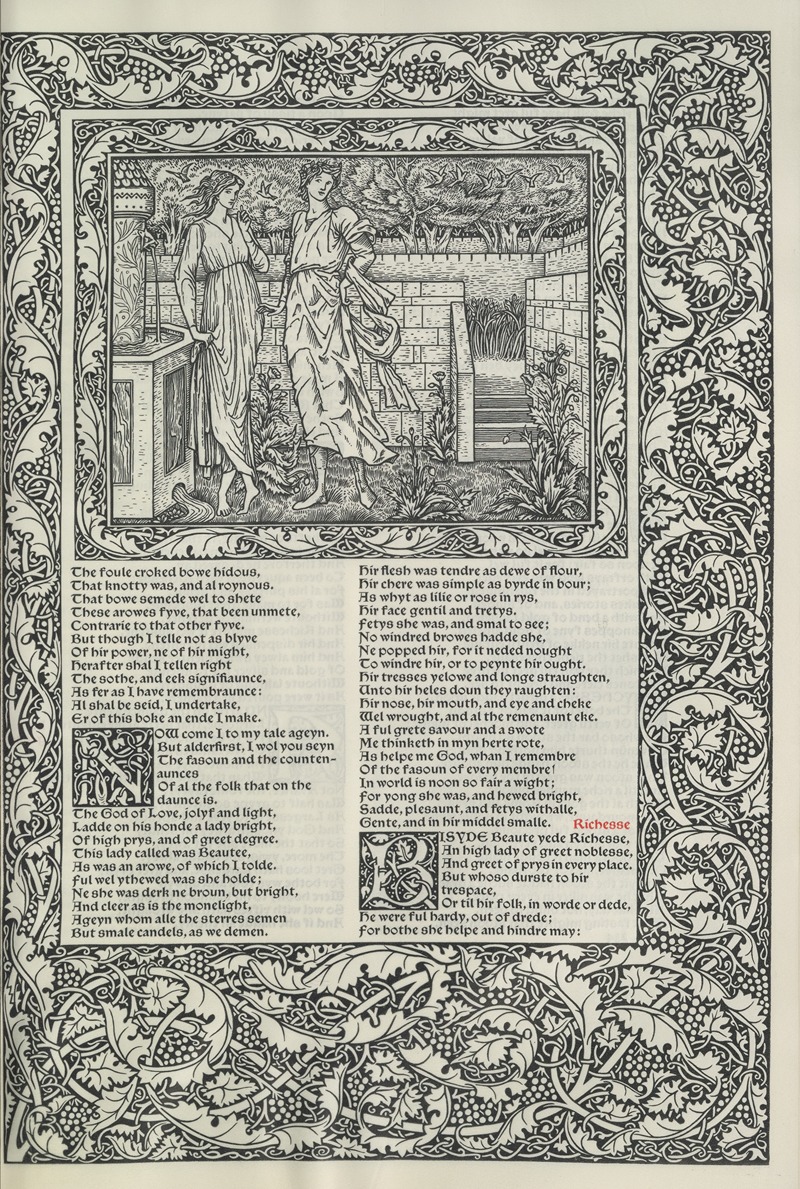 Sir Edward Coley Burne-Jones - The works of Geoffrey Chaucer Pl.39