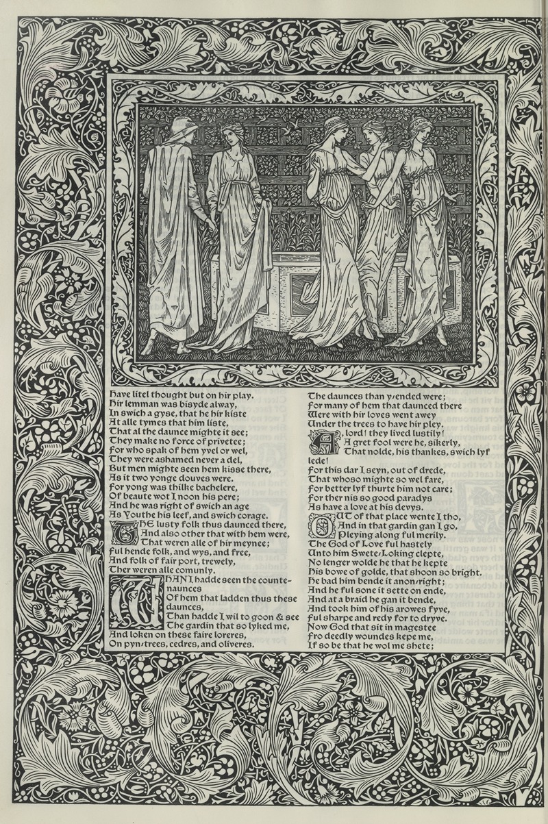 Sir Edward Coley Burne-Jones - The works of Geoffrey Chaucer Pl.40