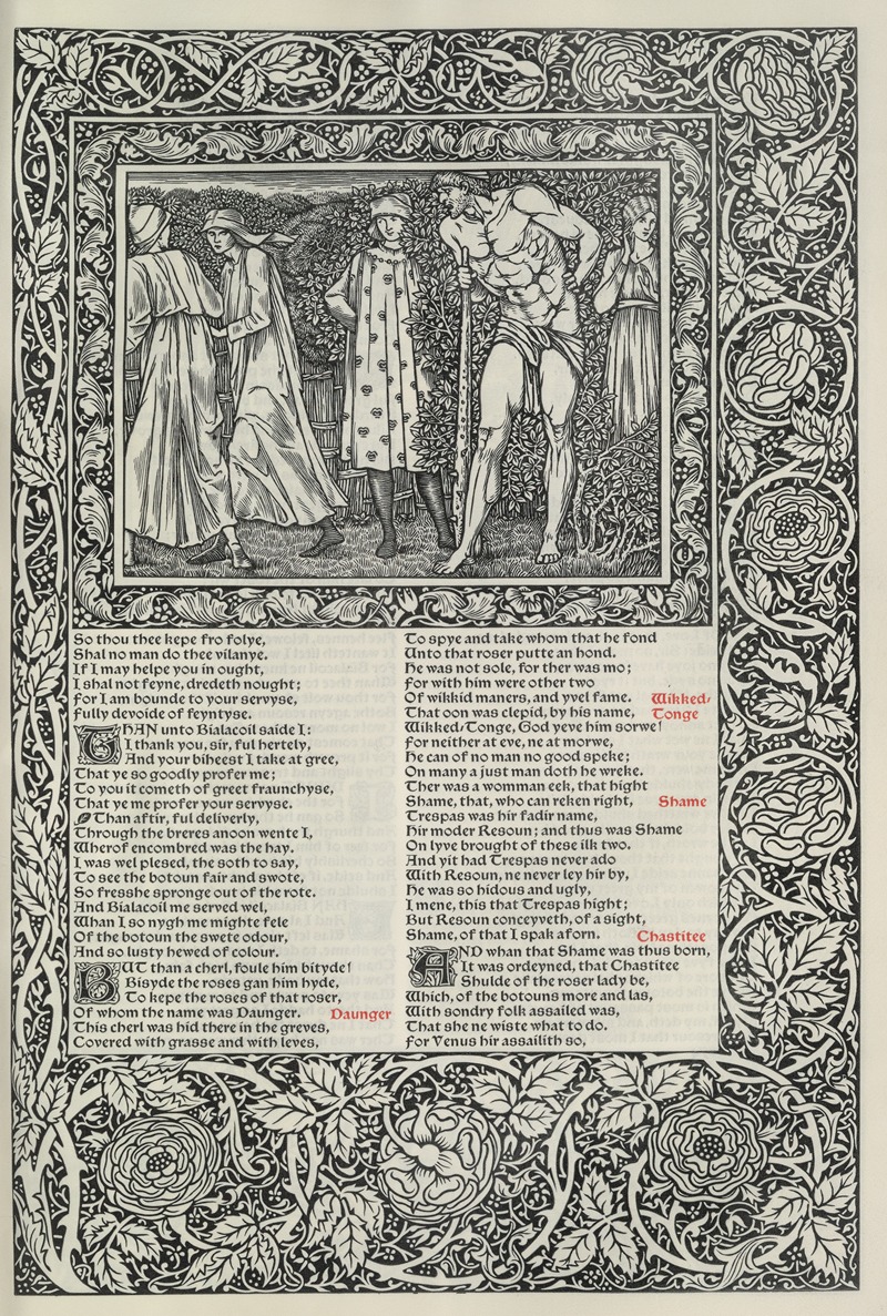 Sir Edward Coley Burne-Jones - The works of Geoffrey Chaucer Pl.46