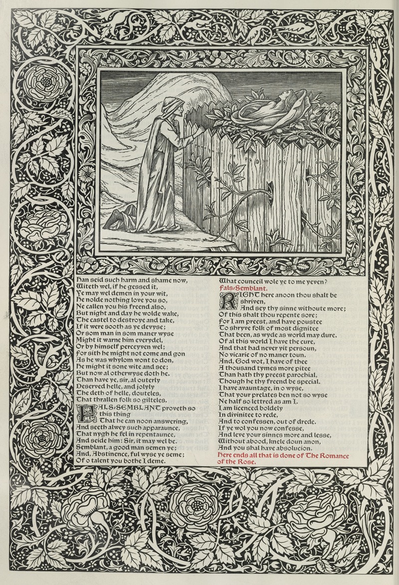 Sir Edward Coley Burne-Jones - The works of Geoffrey Chaucer Pl.48
