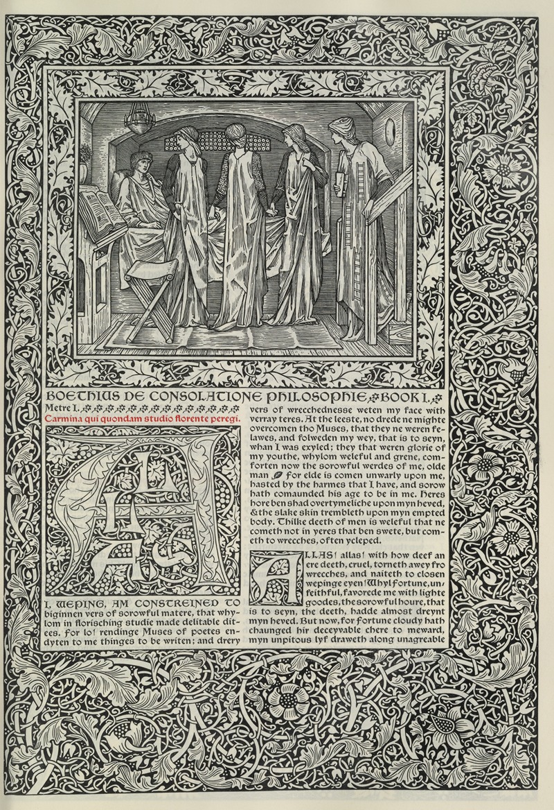 Sir Edward Coley Burne-Jones - The works of Geoffrey Chaucer Pl.55