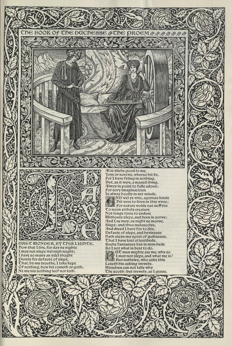 Sir Edward Coley Burne-Jones - The works of Geoffrey Chaucer Pl.57