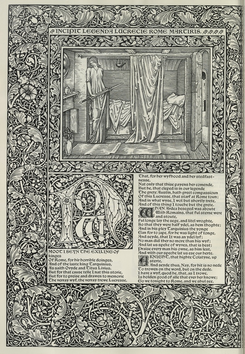Sir Edward Coley Burne-Jones - The works of Geoffrey Chaucer Pl.64