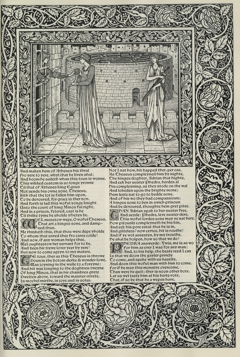 Sir Edward Coley Burne-Jones - The works of Geoffrey Chaucer Pl.65
