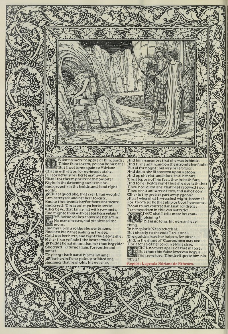 Sir Edward Coley Burne-Jones - The works of Geoffrey Chaucer Pl.67