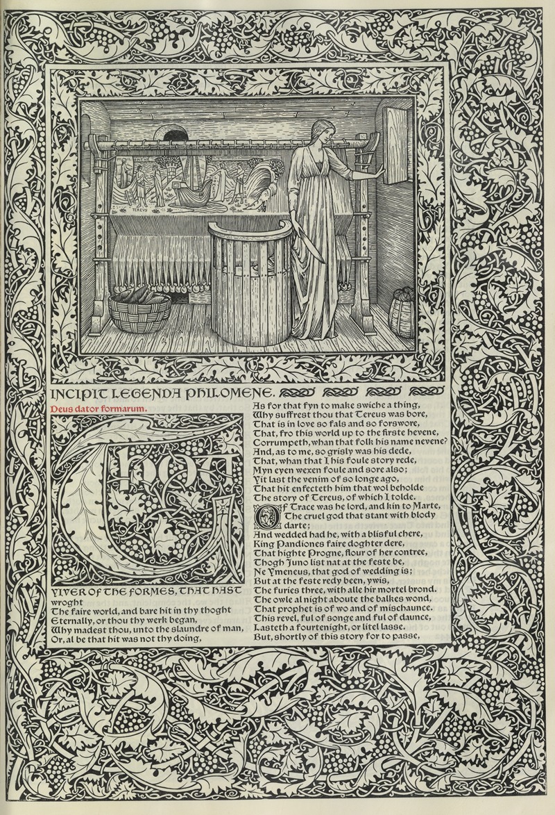 Sir Edward Coley Burne-Jones - The works of Geoffrey Chaucer Pl.68