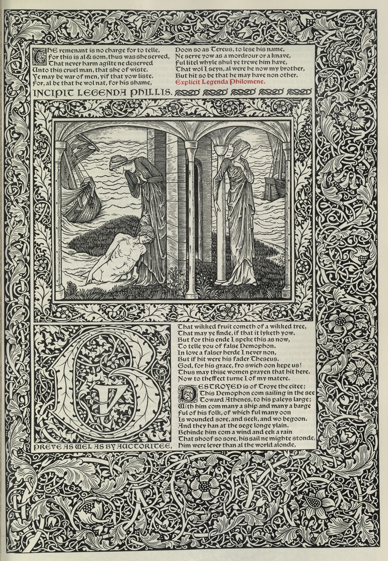 Sir Edward Coley Burne-Jones - The works of Geoffrey Chaucer Pl.69
