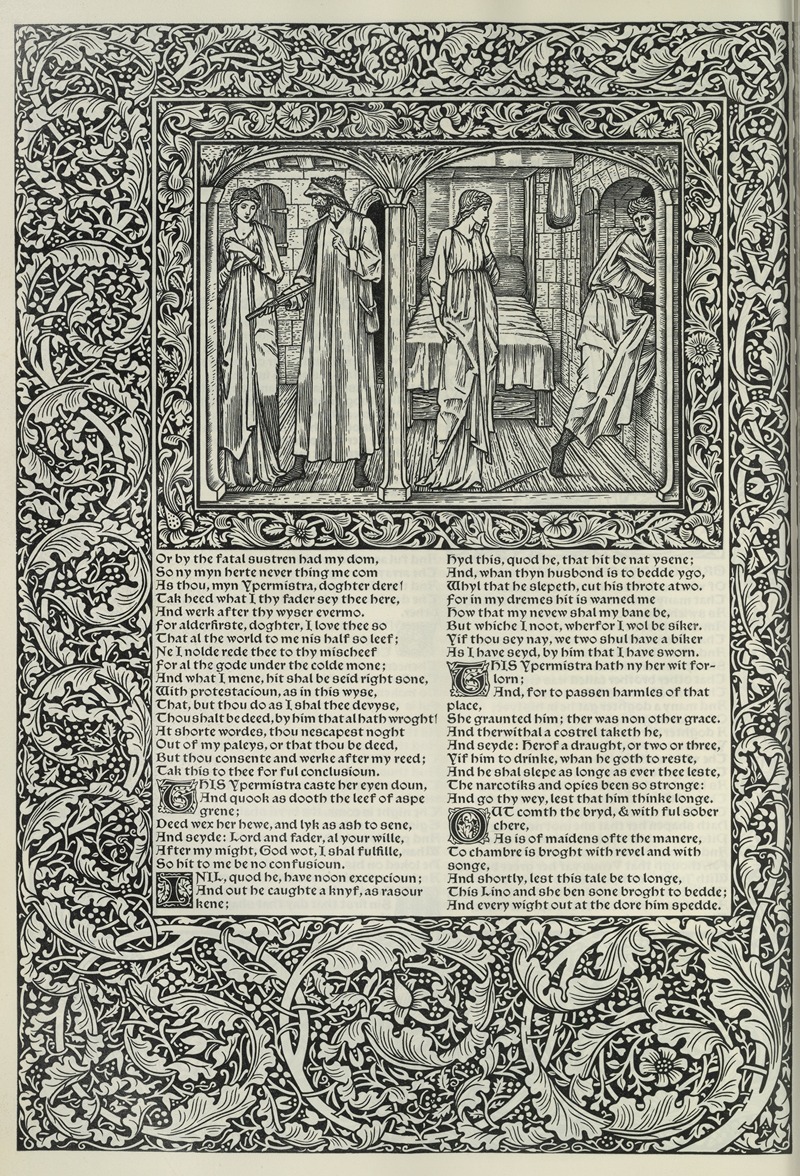 Sir Edward Coley Burne-Jones - The works of Geoffrey Chaucer Pl.70
