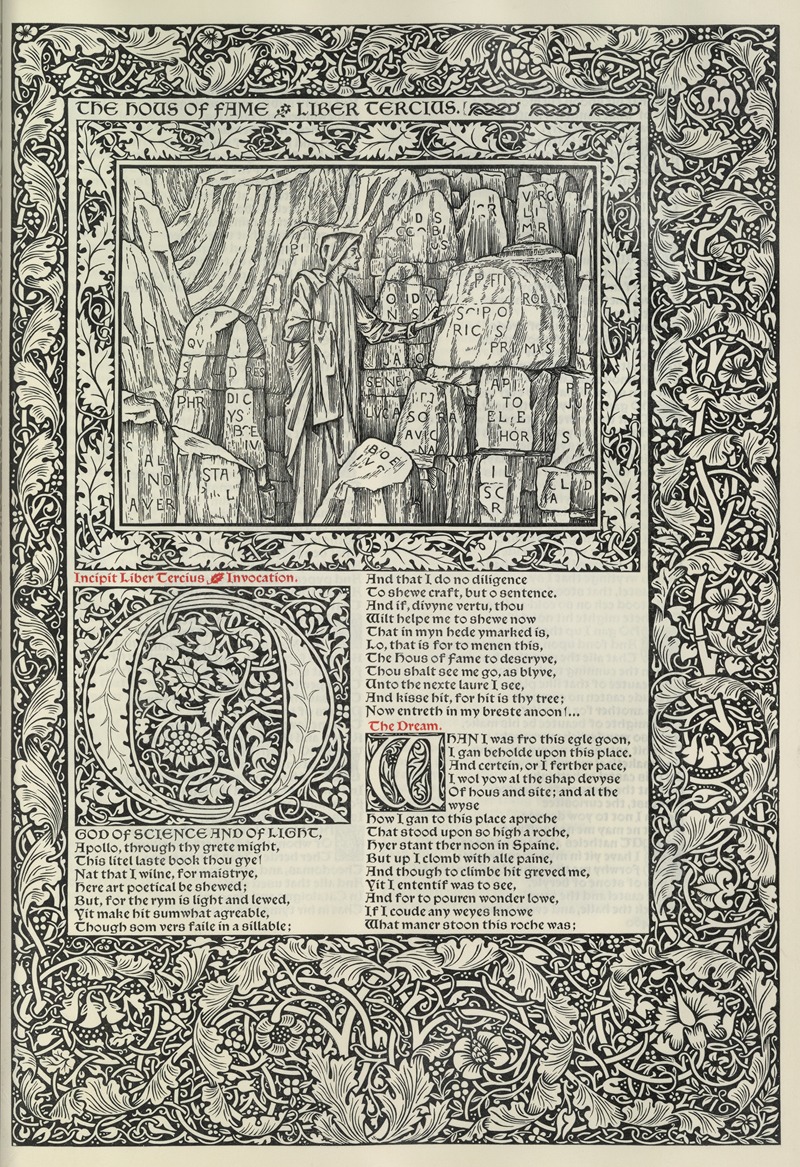 Sir Edward Coley Burne-Jones - The works of Geoffrey Chaucer Pl.74