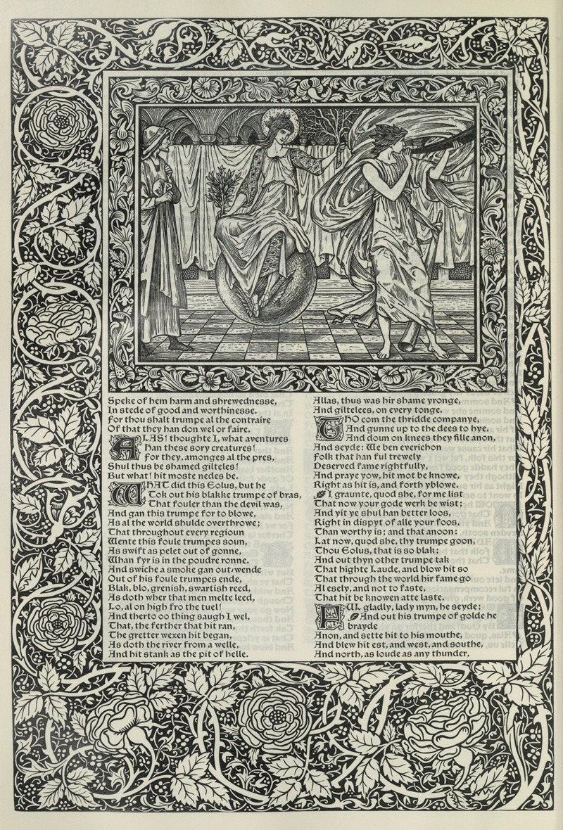 Sir Edward Coley Burne-Jones - The works of Geoffrey Chaucer Pl.75