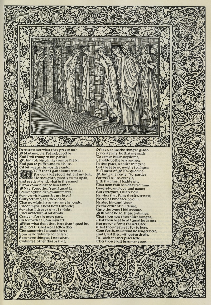 Sir Edward Coley Burne-Jones - The works of Geoffrey Chaucer Pl.77