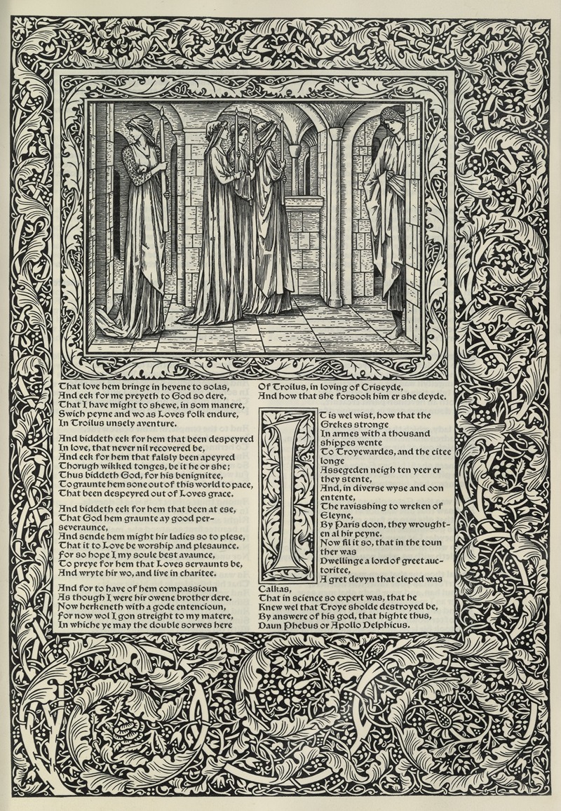 Sir Edward Coley Burne-Jones - The works of Geoffrey Chaucer Pl.79