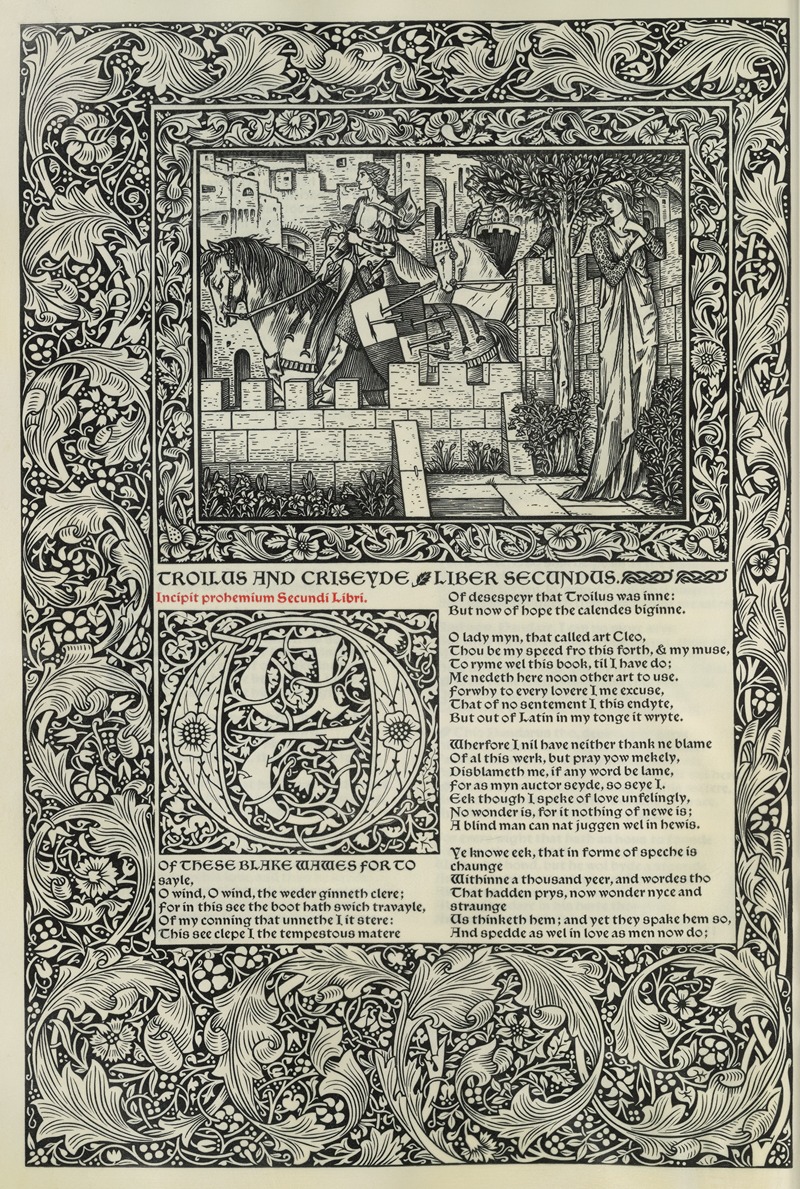 Sir Edward Coley Burne-Jones - The works of Geoffrey Chaucer Pl.80