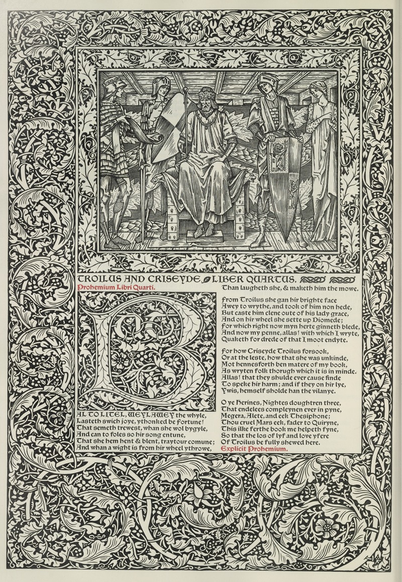 Sir Edward Coley Burne-Jones - The works of Geoffrey Chaucer Pl.84