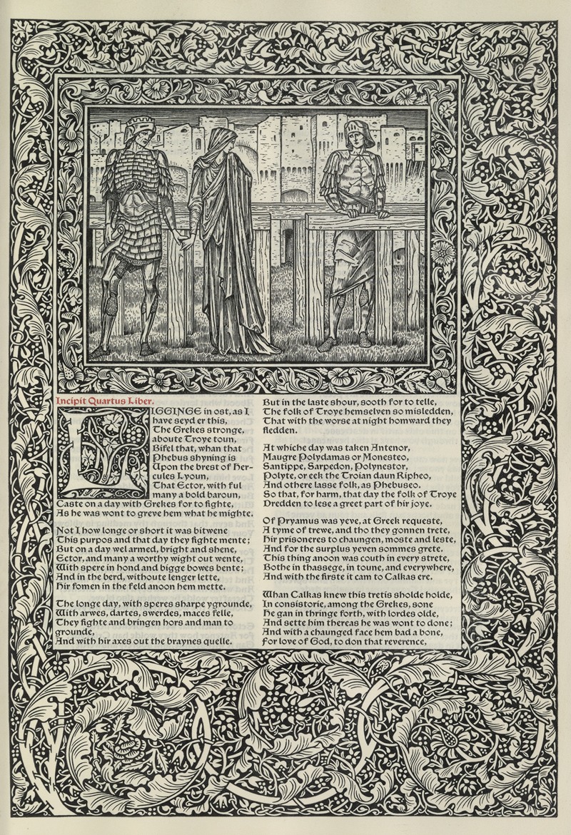 Sir Edward Coley Burne-Jones - The works of Geoffrey Chaucer Pl.85