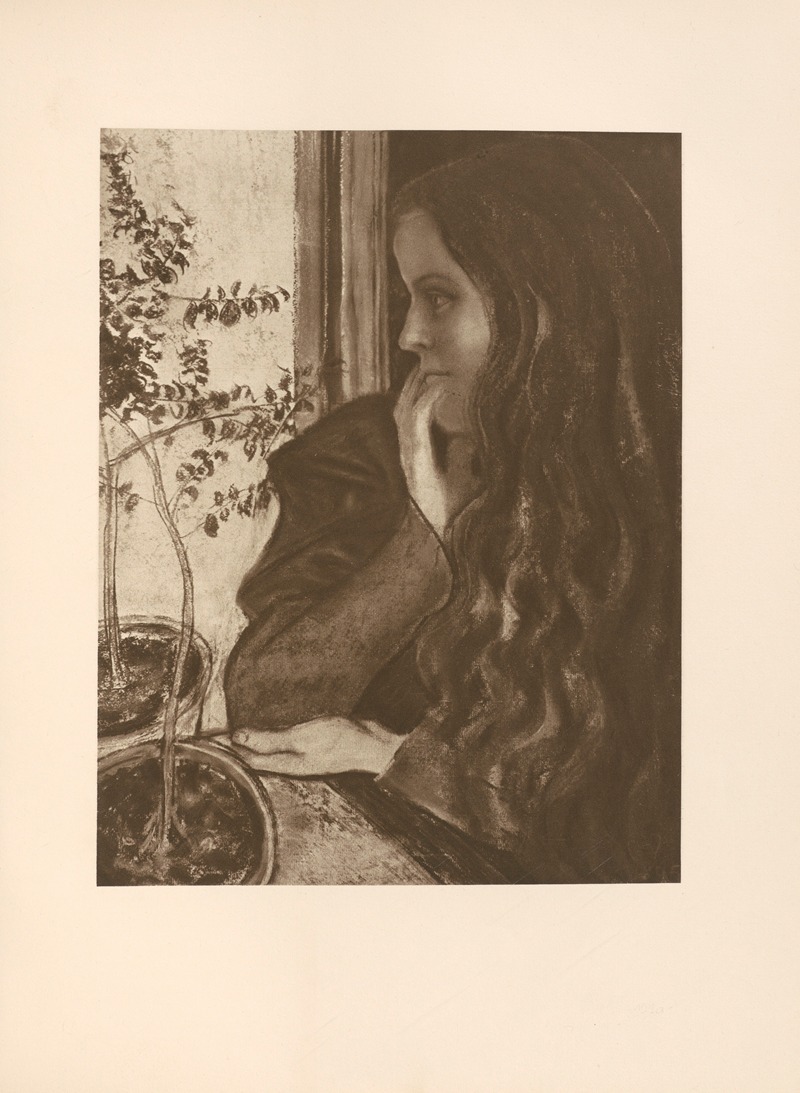 Stanisław Wyspiański - Dziewczynka z mirtem