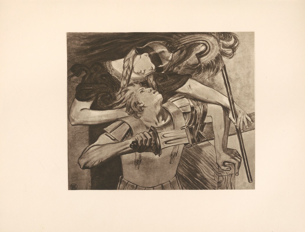 Stanisław Wyspiański - Achilles, którego Pallas za wlosy wstrzymala (Iljada)