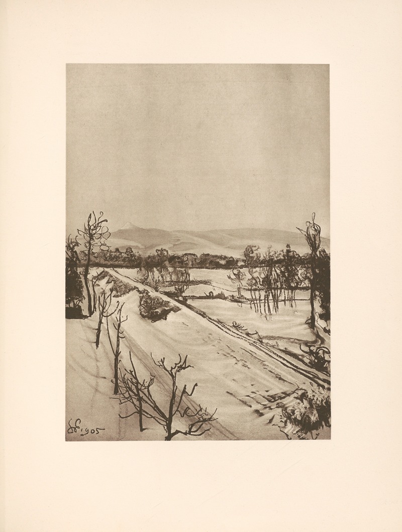 Stanisław Wyspiański - Pejzaz (widok z okna pracowni na kopiec Kosciuszki w Krakowie