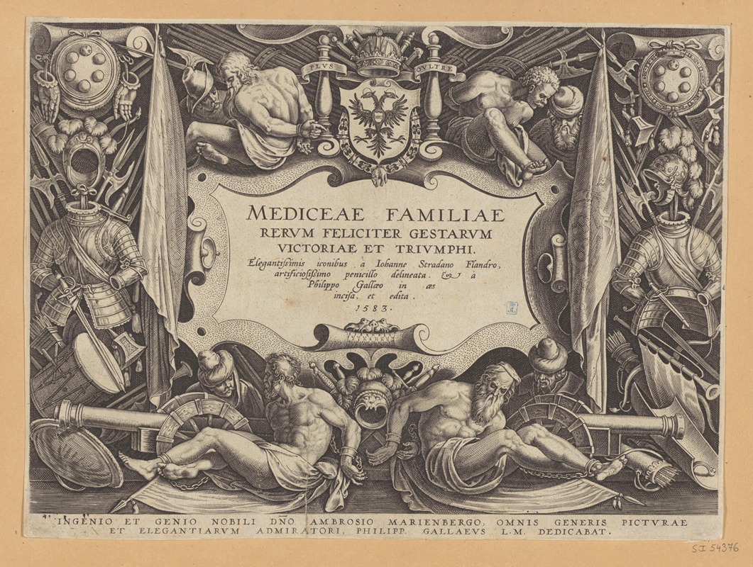 Stradanus - The History of The Medici – Title page