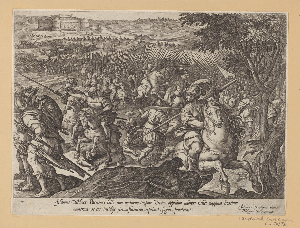 Stradanus - Giovanni De’ Medici Defeated
