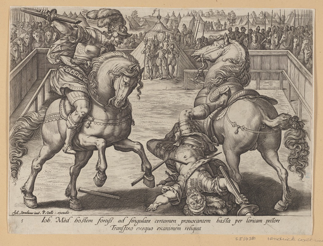 Stradanus - Giovanni De’ Medici in a Duel