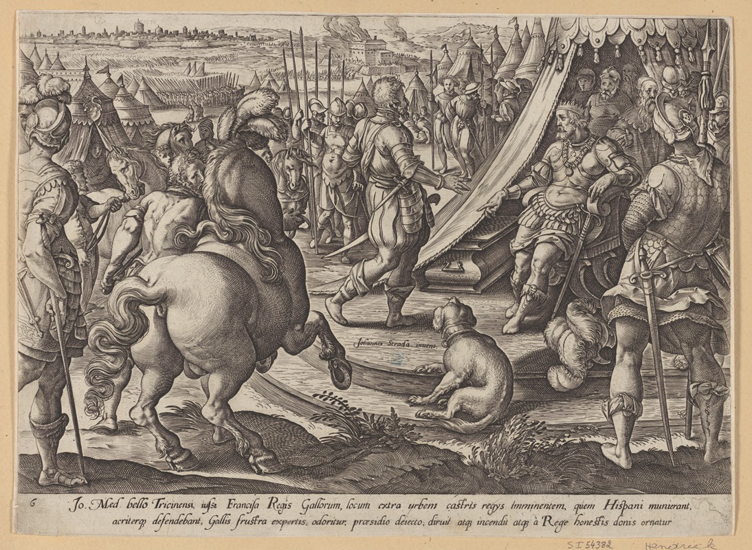Stradanus - Giovanni De’ Medici before Francis I