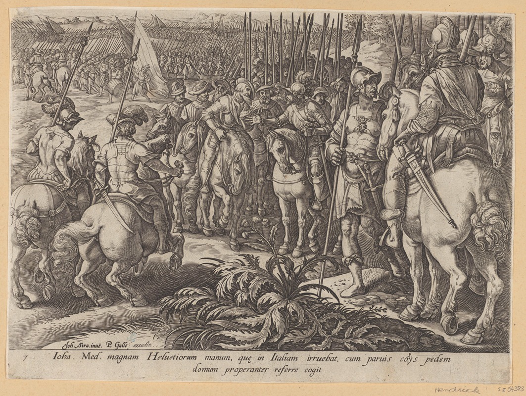 Stradanus - Giovanni De’ Medici Sends Back The Swiss Mercenaries