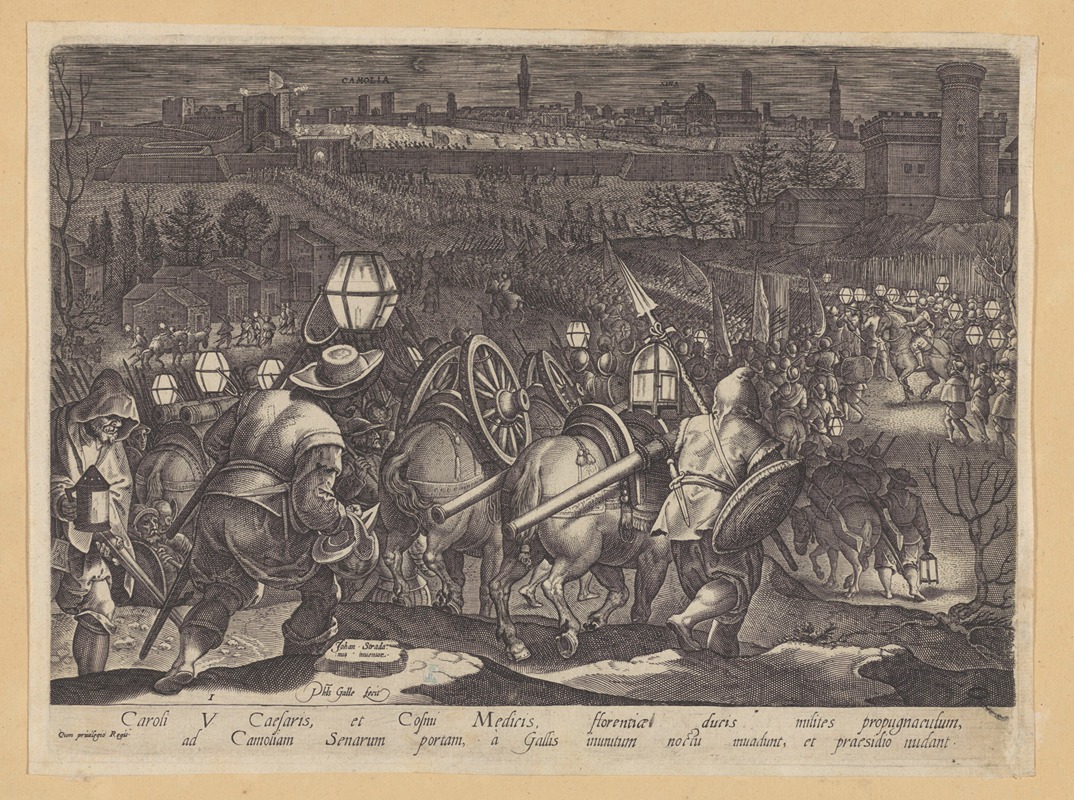 Stradanus - The Battle of Camolia and Siena