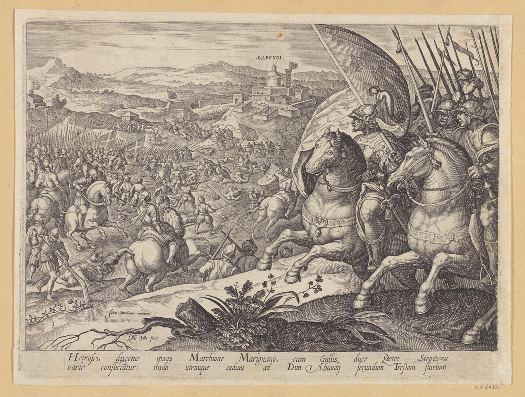Stradanus - The Battle of Labadia Di Sena and St Abonda
