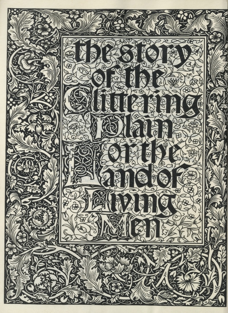 Walter Crane - The story of the Glittering Plain – Titlepage