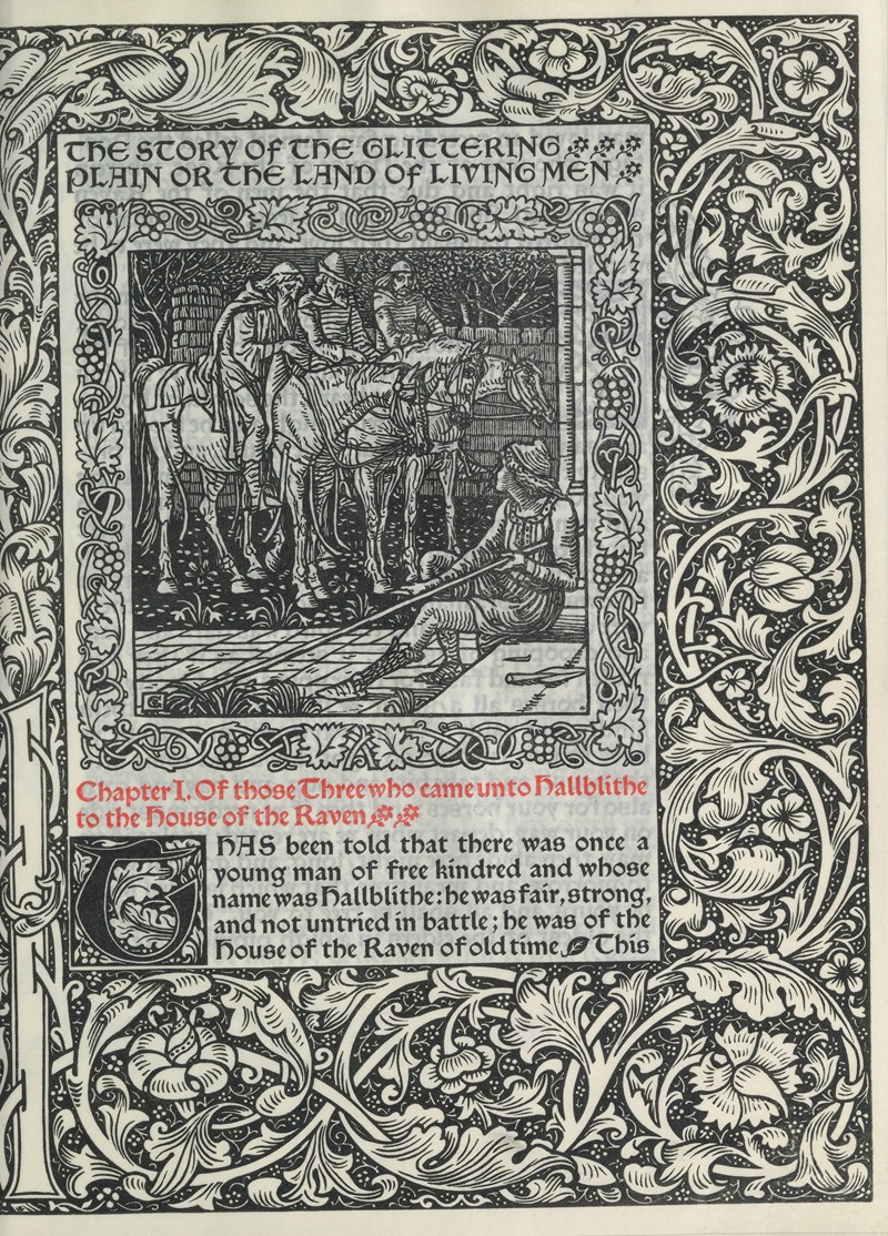 Walter Crane - Chapter I. Of those Three who came unto Hallblithe to the house of the Raven