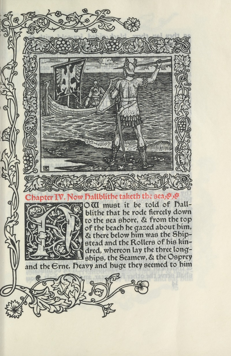 Walter Crane - Chapter IV. Now Hallblithe taketh the sea
