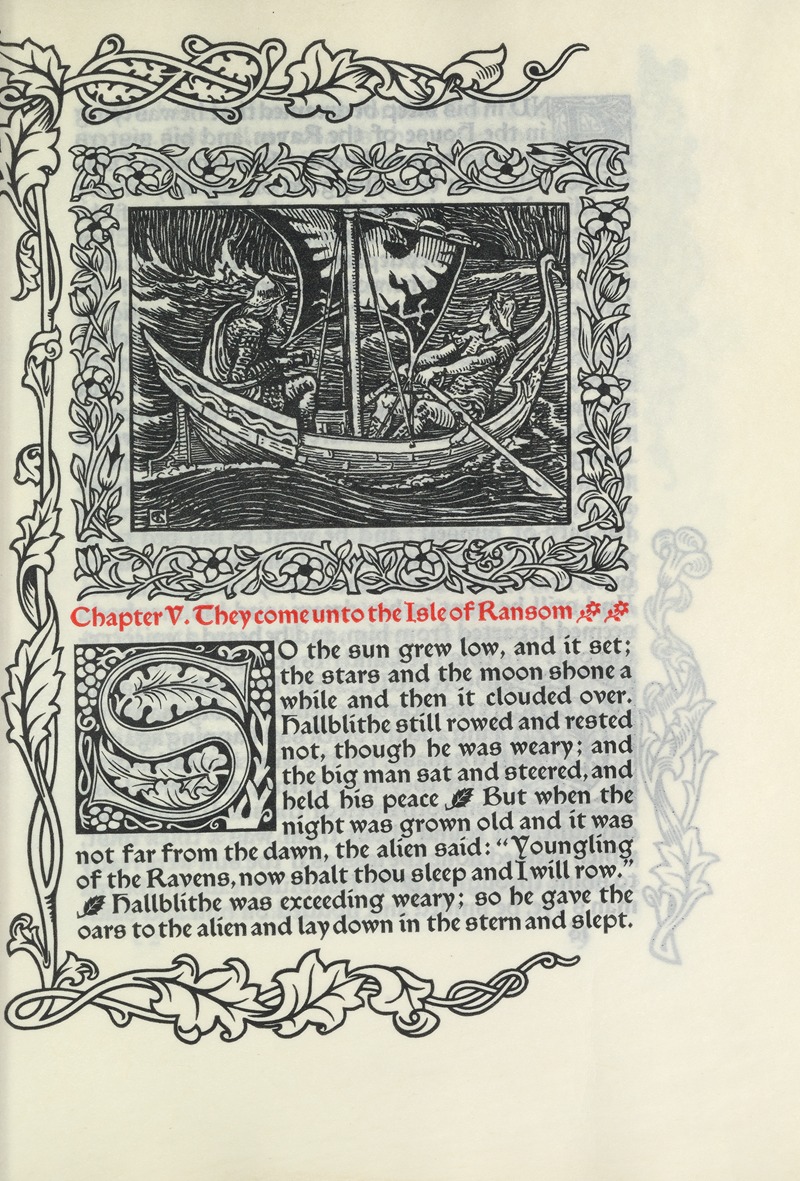 Walter Crane - Chapter V. They come unto the Isle of Ransom